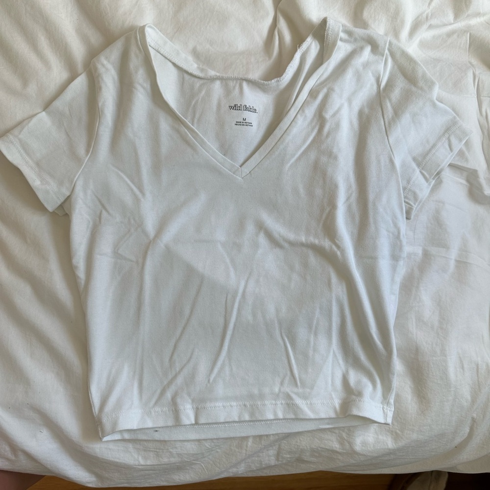Wild Fable White V-Neck Tee